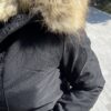 Fekete parka szőrős téli kabát - Image 8