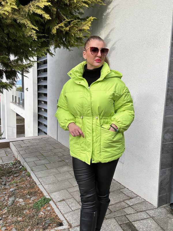 Lime Green rövid téli kabát - Image 2