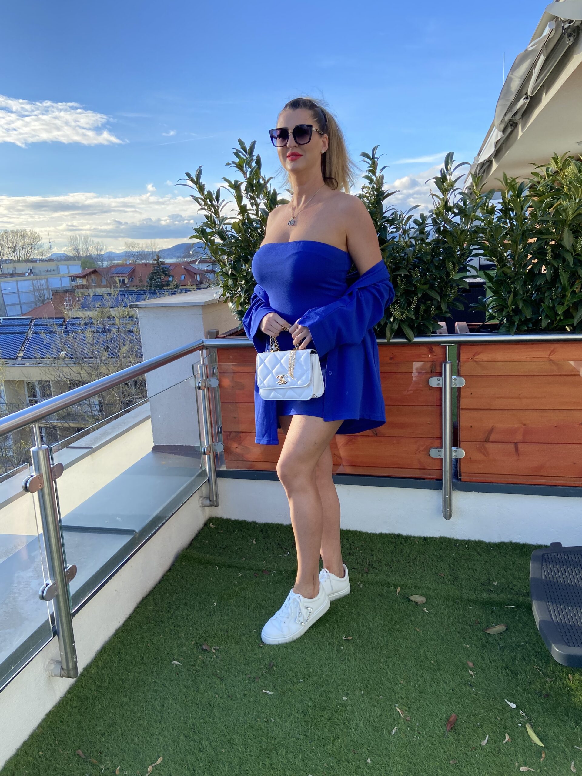 Kék ruha ing kabátkával - Image 2